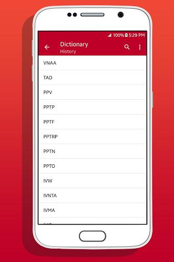 Medical Abbreviations - Image screenshot of android app
