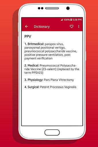 Medical Abbreviations - Image screenshot of android app