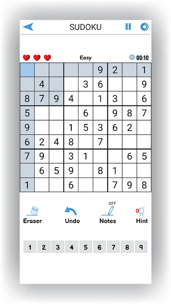 Sudoku Offline: Hard Puzzles - Gameplay image of android game