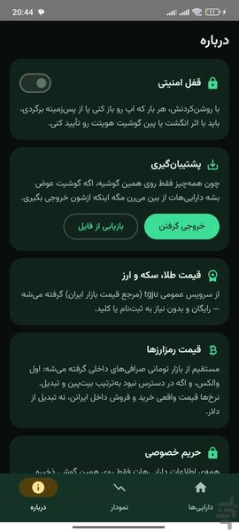 سرمایه — مدیریت دارایی و ثروت - عکس برنامه موبایلی اندروید