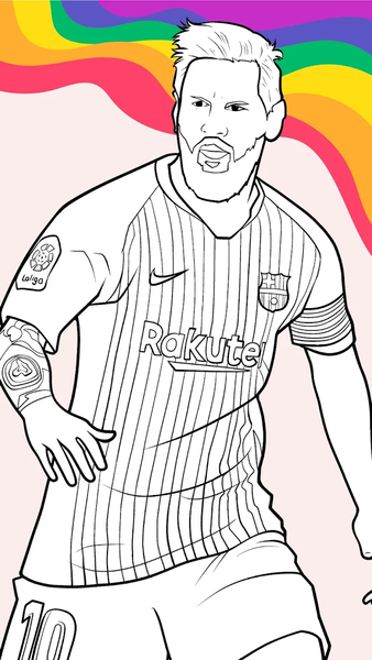 Draw Coloring Football Players - عکس برنامه موبایلی اندروید