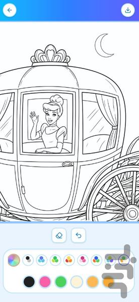 رنگ آمیزی سیندرلا - عکس بازی موبایلی اندروید