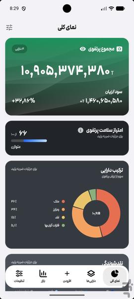 استیو : مدیریت دارایی و نقدینگی - عکس برنامه موبایلی اندروید