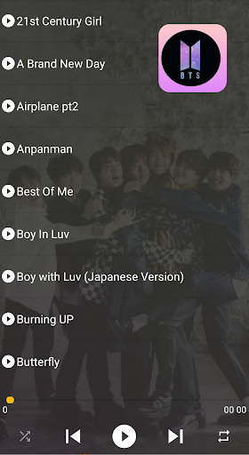 BTS Songs Offline - عکس برنامه موبایلی اندروید
