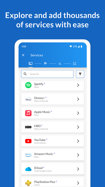 SubX - Subscription Manager - عکس برنامه موبایلی اندروید