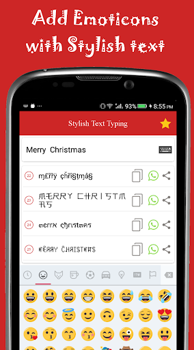 Stylish Text Typing (with Emoji keyboard) - Image screenshot of android app