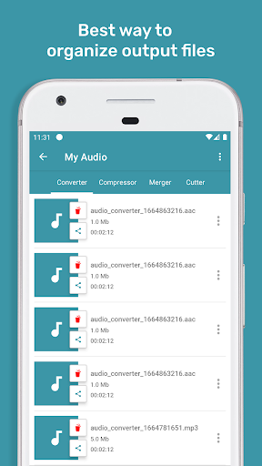 All Audio Converter - MP۳,MP۴ - عکس برنامه موبایلی اندروید