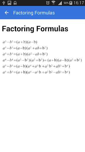 All Math Formulas - عکس برنامه موبایلی اندروید