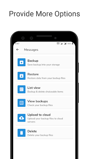 All Backup & Restore - عکس برنامه موبایلی اندروید