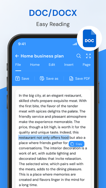Document Reader & Edit PDF - عکس برنامه موبایلی اندروید