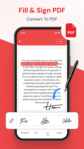 Document Reader & Edit PDF - عکس برنامه موبایلی اندروید