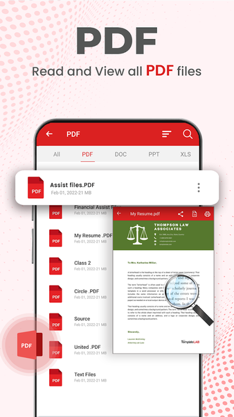 Document Reader PDF Reader - عکس برنامه موبایلی اندروید