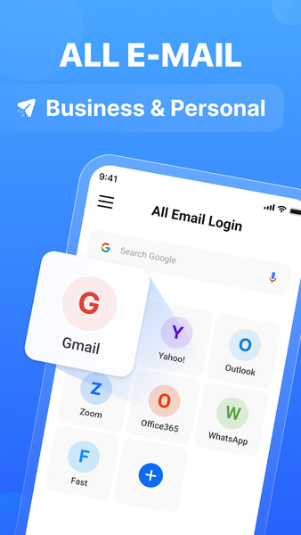 All Email Login - عکس برنامه موبایلی اندروید