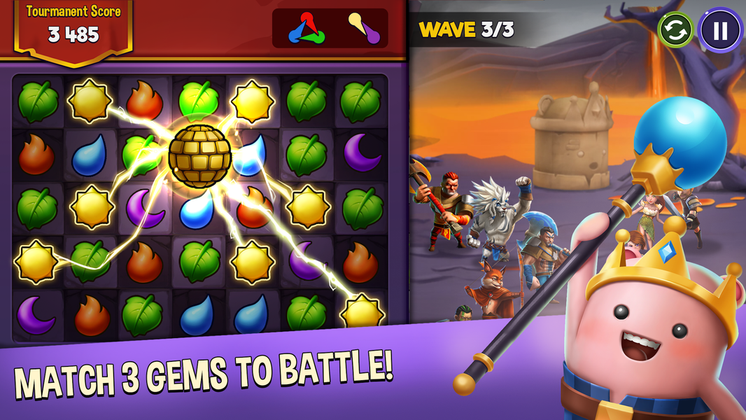 Kingdom Raids - Puzzle Wars - Gameplay image of android game