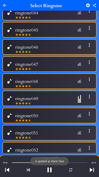 International song ringtone - Image screenshot of android app