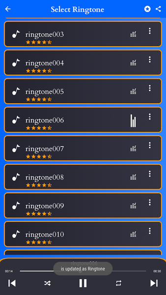 International song ringtone - Image screenshot of android app