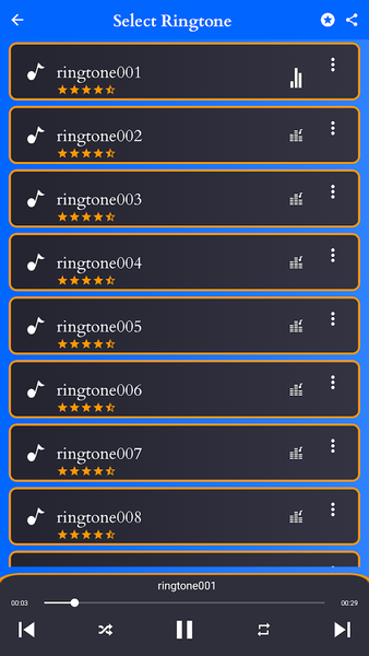 International song ringtone - Image screenshot of android app