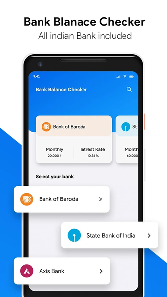 Bank Balance Check - عکس برنامه موبایلی اندروید