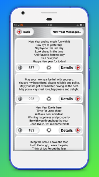 Happy Year SMS - Image screenshot of android app