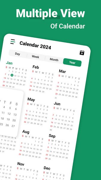 Calendar - Image screenshot of android app