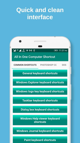 Computer Keyboard Shortcut Key - عکس برنامه موبایلی اندروید