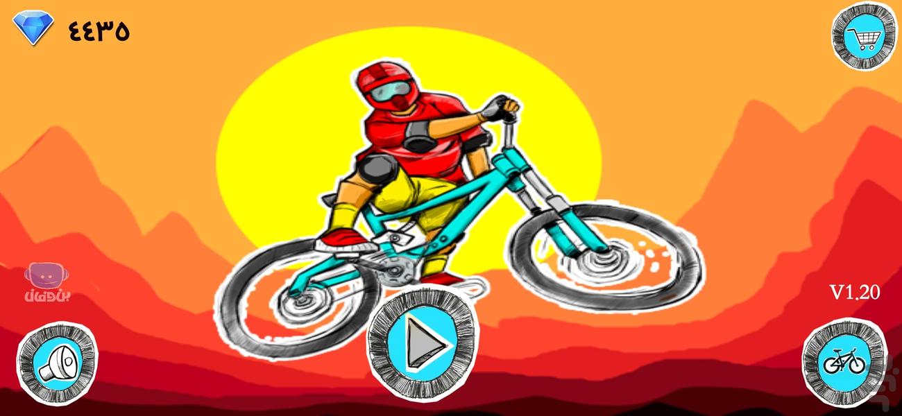 bicycle rider - Gameplay image of android game
