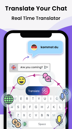 Chat Translator Keyboard - عکس برنامه موبایلی اندروید