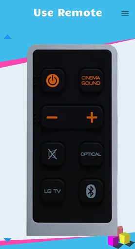 Remote Control for LG SoundBar - Image screenshot of android app