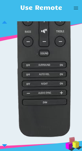 Remote for Philips Sound Bar - عکس برنامه موبایلی اندروید