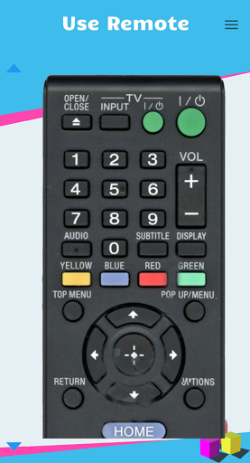 Remote for Sony Smart TV - Image screenshot of android app