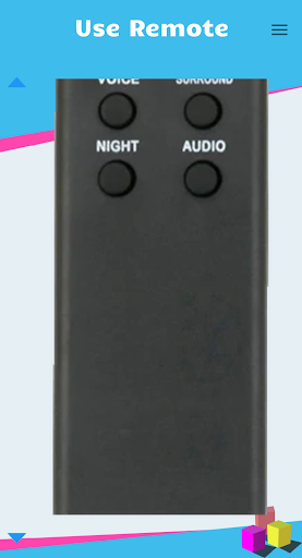 Remote for Sony SoundBar - عکس برنامه موبایلی اندروید