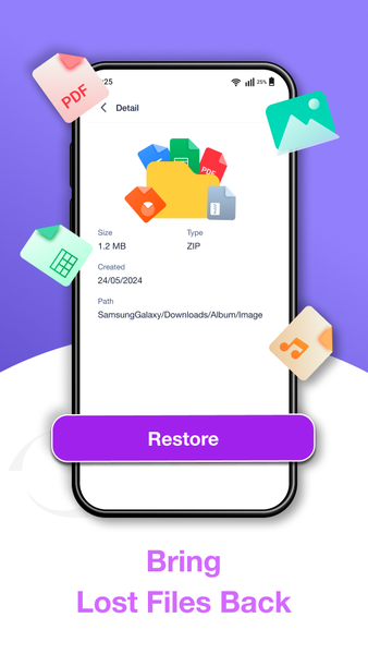 BackUp: File & Photo Recovery - عکس برنامه موبایلی اندروید
