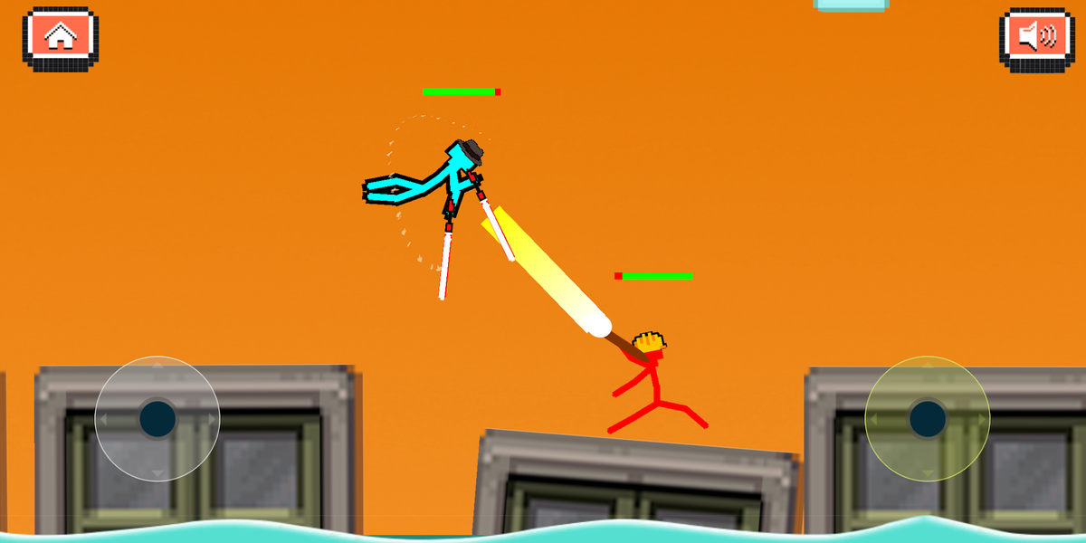 Stickman fight games 2 player - Gameplay image of android game