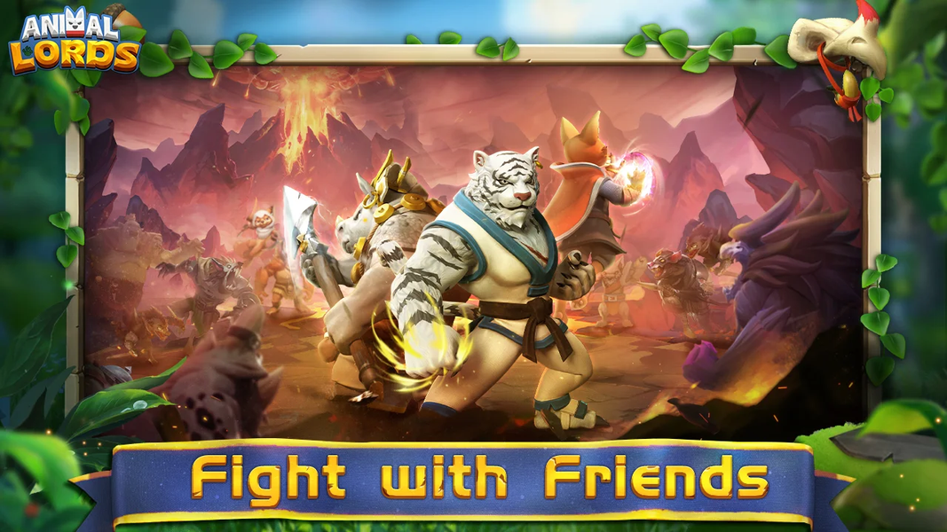 Animal Lords : Merge & Rumble - Gameplay image of android game