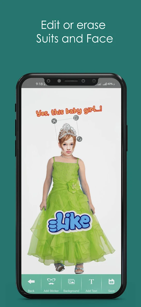 Baby Girl Suit Photo Editor - Image screenshot of android app