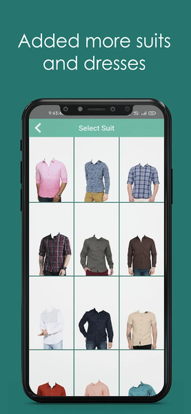 Man Casual Shirt Photo Suit - Image screenshot of android app