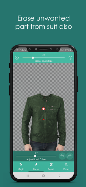 Man Jacket Photo Suit - Image screenshot of android app