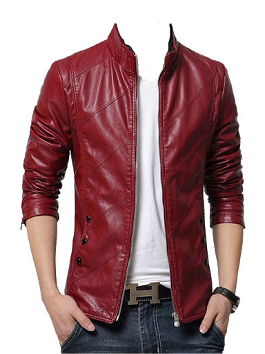 Man Leather Jacket Photo Suit - عکس برنامه موبایلی اندروید