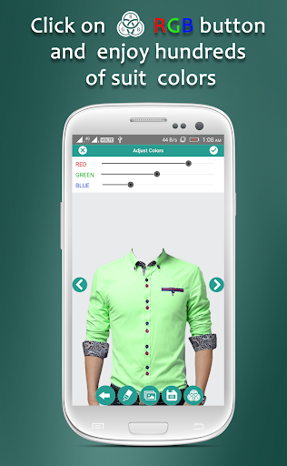 Man Pro Shirt Photo Suit - Image screenshot of android app