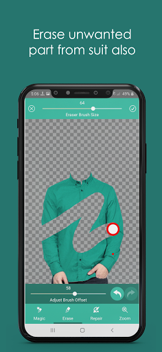 Man Shirt Photo Suit - Image screenshot of android app