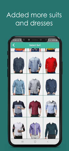 Man Shirt Photo Suit - Image screenshot of android app