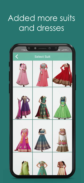 Anarkali Dress Photo Suit - Image screenshot of android app
