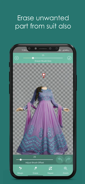 Anarkali Dress Photo Suit - Image screenshot of android app
