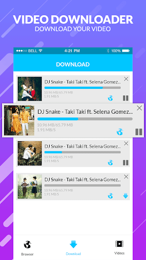 mp4 video downloader - Image screenshot of android app