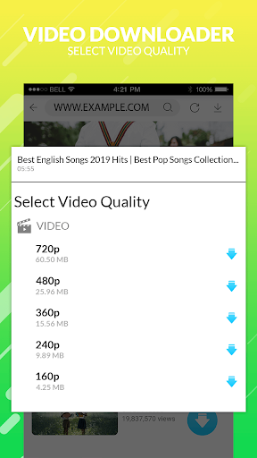 mp4 video downloader - Image screenshot of android app