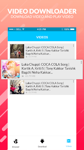 mp4 video downloader - Image screenshot of android app