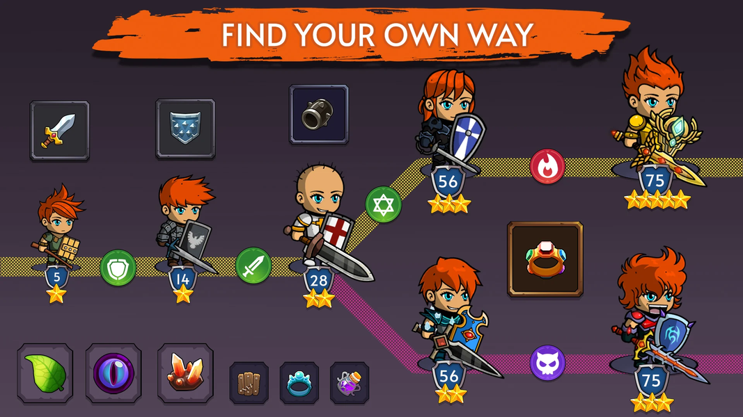 Knight Hero Adventure idle RPG - Gameplay image of android game