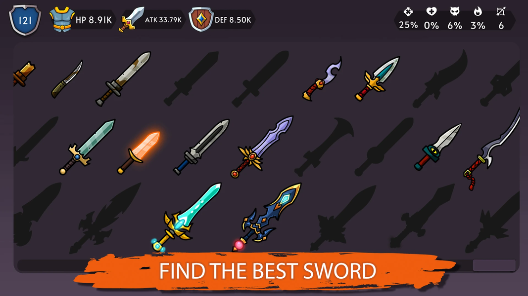 Knight Hero Adventure idle RPG - Gameplay image of android game