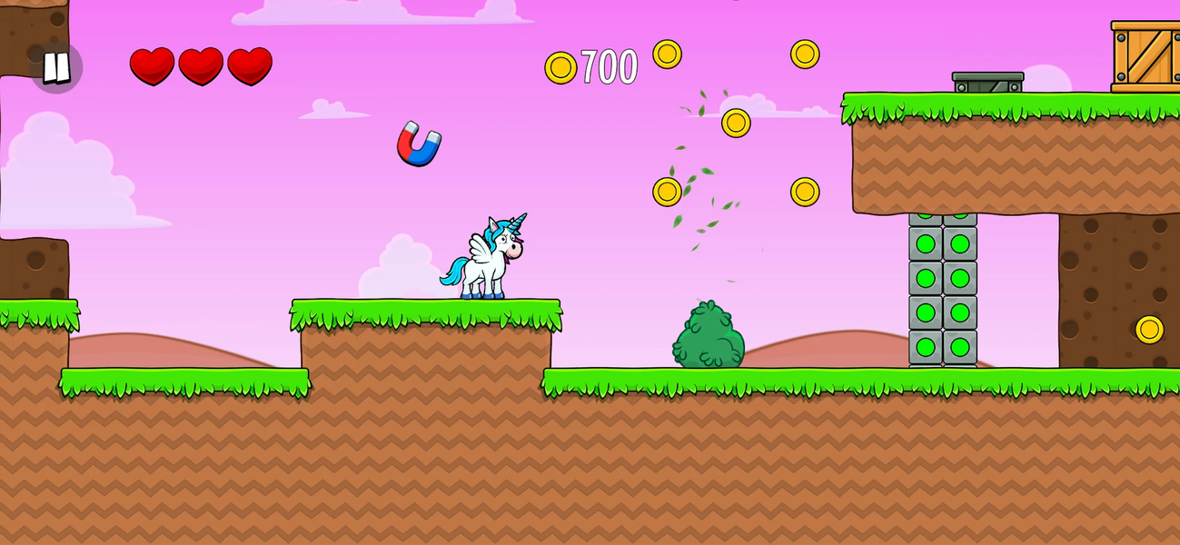 Super Pony World adventure run - Gameplay image of android game