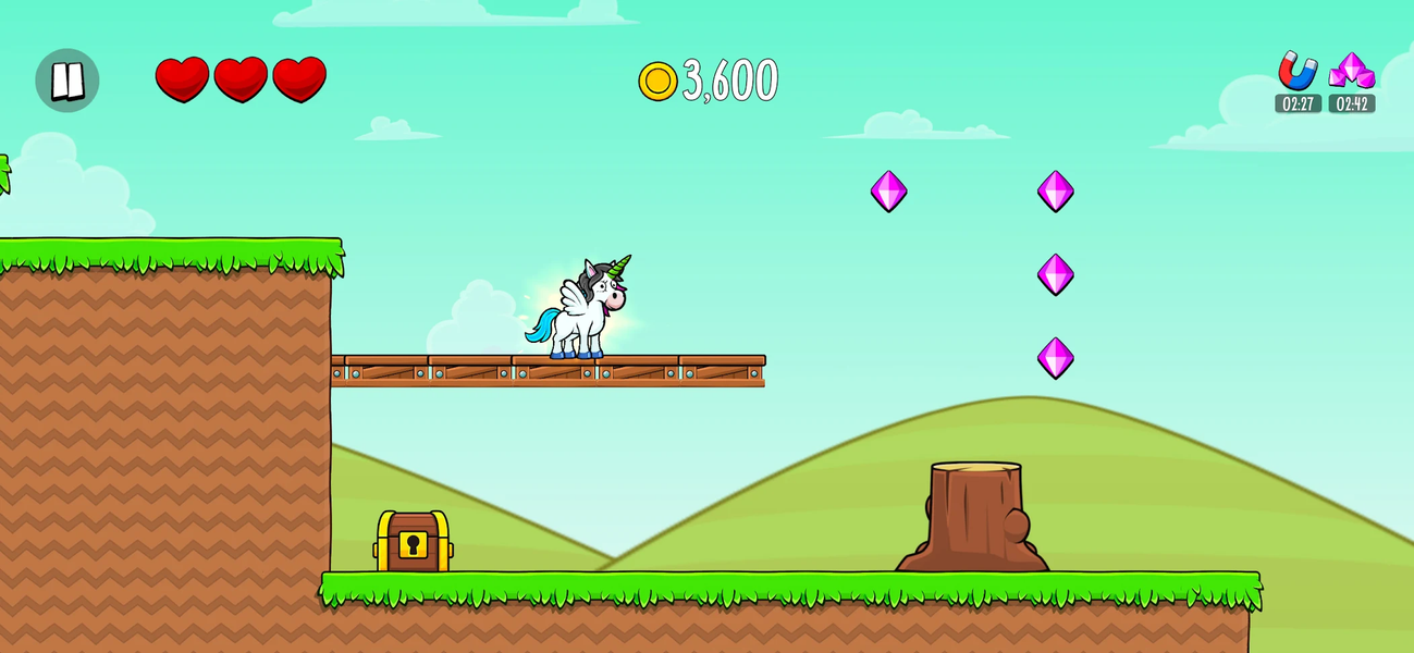 Super Pony World adventure run - Gameplay image of android game